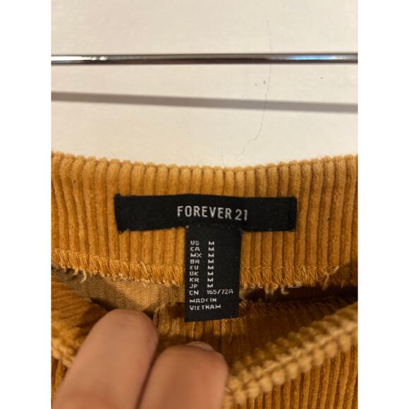 Women’s Preppy Corduroy Mini Skirt Tan M Fall Fashion - Picture 4 of 5